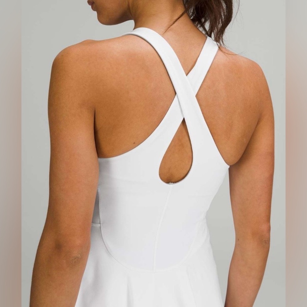 Lululemon Court Crush Dress White Tennis Golf Pickleball NWT Size 6 - Picture 5 of 9